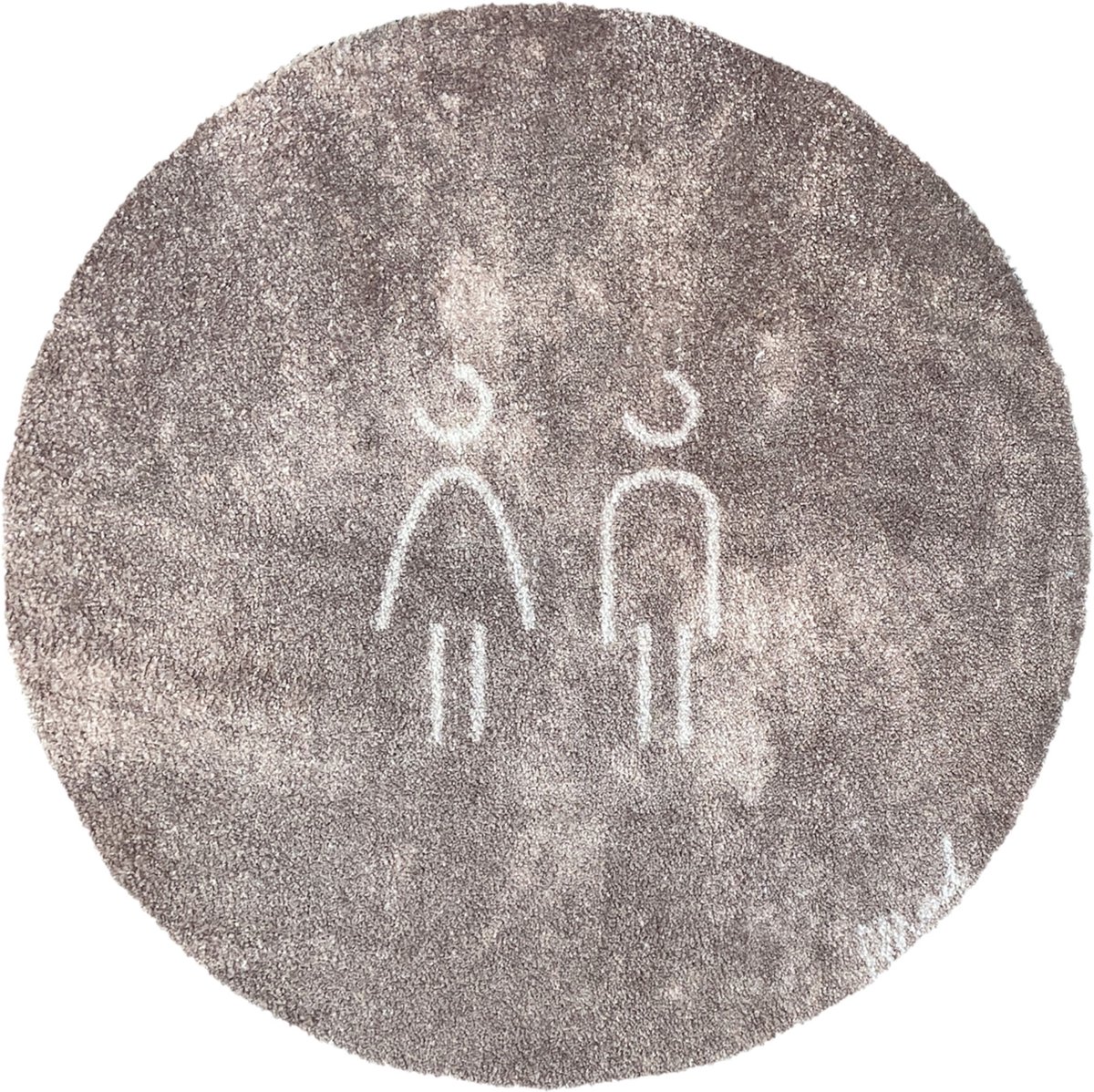 Mad About Mats NORMAN - deurmat/badmat - droogloop/touch - wasbaar - 67x67 bruin