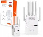 Bol.com Zenwire WD-R611U - Wifi Versterker - Wifi Range Extender - 300 Mb/s - WiFi Versterker met Extra Groot Bereik - 5G - Exte... aanbieding