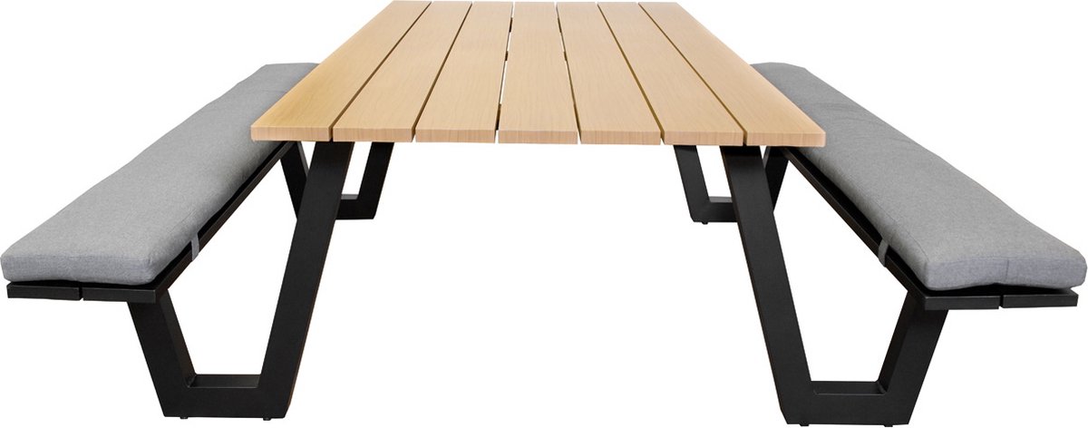 Sens-Line Lorenzo Picknicktafel 220cm - Bruin - Aluminium