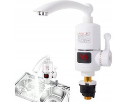 Elpatron.nl Elektrisch Verwarmde Kraan - Doorloopkraan - Elektrisch Instant kraan to 60 °c - Doorstroomverwarmer - LCD Digitaal - Heet waterkraan - Warm water kraan - Niet Kokend Water - Doorstoomboiler - 3000W