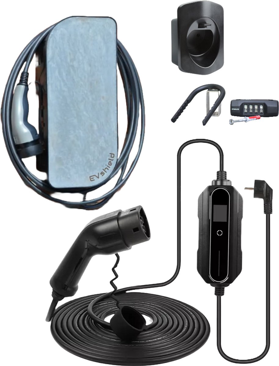 Voordelige EVShield Laadsysteem: Magnelis EVShield, BlackCharge 2.0 & Accessoires