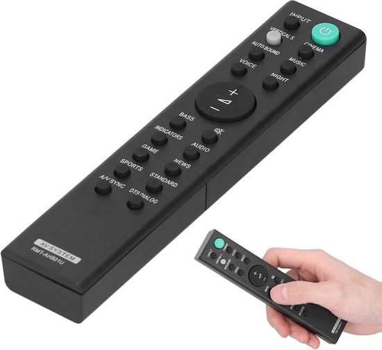 Dailygoody AH501U Soundbar - Vervangende afstandsbediening - Comfortabel en gebruiksvriendelijk - Zwart - Geschikt voor Sony HT X8500 - Inclusie. van Merkloos — afbeelding 2
