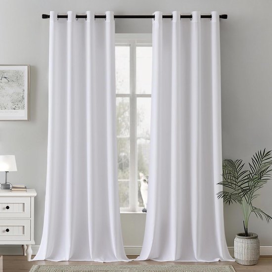 Softalker Gordijnen, voor woonkamer, modern, met ringen, gordijn