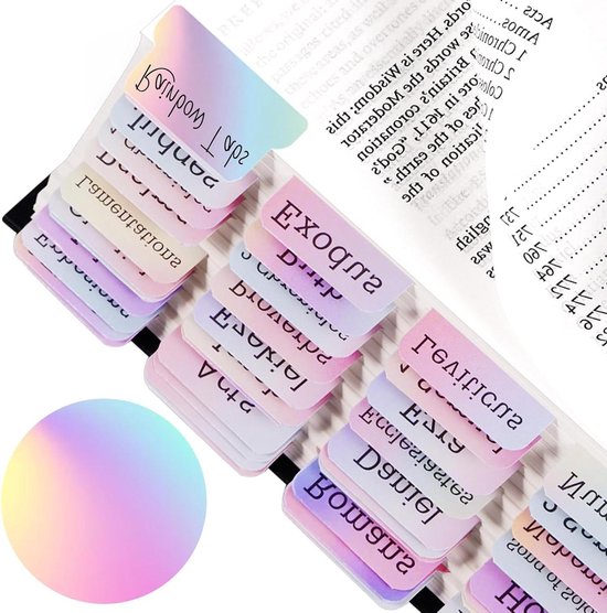 2000 stuks zelfklevende strips, 10 stijlen, indextabs, zelfklevende notitieblaadjes, voor kantoor, school, paginamarkering, plakmarkering (meerkleurig