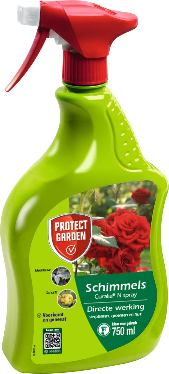 Protect Garden Curalia N Spray, 750ml - Schimmel Bestrijdingsmiddel - Voor Sierplanten, Groenten en Fruit - Voorkomt en Geneest - Schimmelspoor Bestrijding - Klaar Voor Gebruik