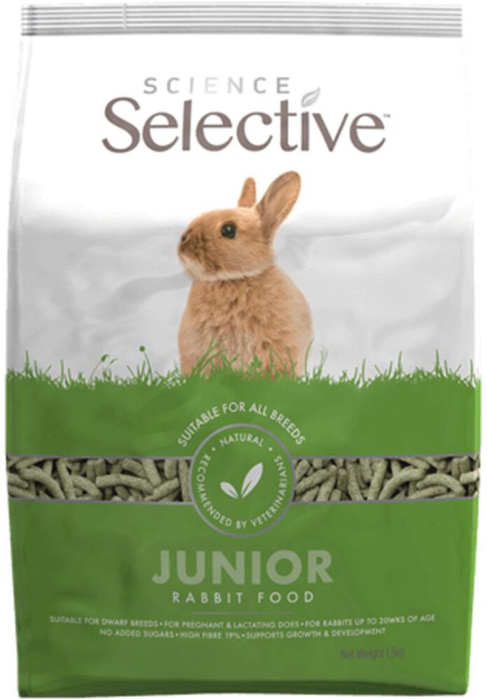 Supreme Science Selective Junior Rabbit - 4 x 1,5 kg - Voordeelverpakking