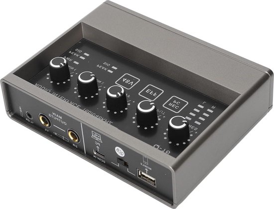 F988 Kit de table de mixage audio stéréo Bluetooth avec effets de mixage DJ et changeur vocal