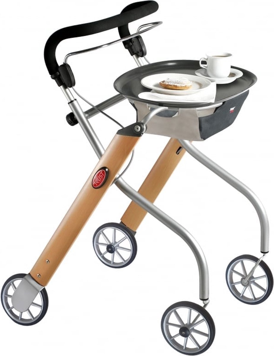Let's Go rollator Beuken / zilver