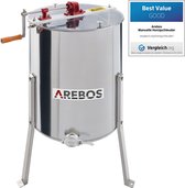 Bol.com AREBOS Honing Extractor - Honing Centrifuge - Roestvrij Staal - Handmatig - voor 4 honingraatjes 26 x 42cm aanbieding