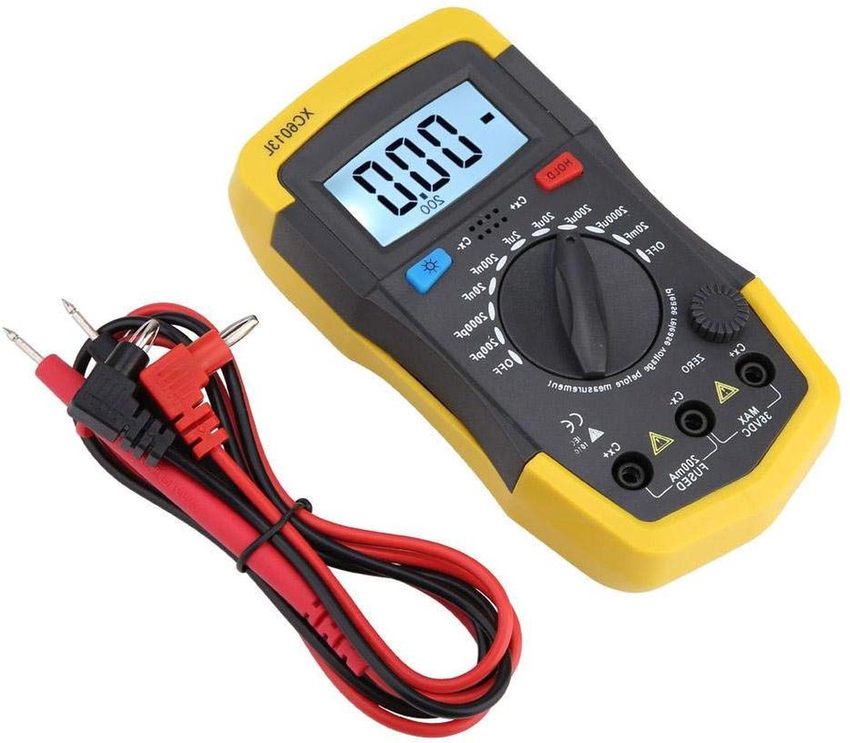 Digitale LCD-capaciteitsmeter - Condensatortestcircuit MF/UF bereik 01pF-20000uF
