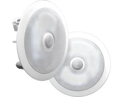 Pyle Luidsprekers- 300 Watt Plafondluidsprekers- Wandluidsprekers – Set van 2 Speakers- Inbouwluidsprekers voor Thuis 2-Weg Midbass Woofer Luidsprekers