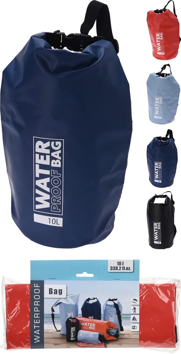 Redcliffs - Waterdichte tas - Drybag - 10 Liter - 19x48cm - Outdoor tas - Opbergtas