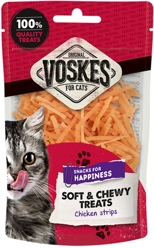 Voskes Kipfilet Reepjes - 10 x 60 gr - Voordeelverpakking