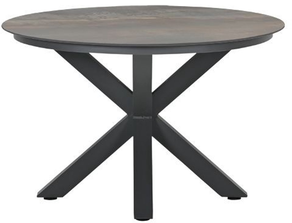 Garden Impressions Lowland Tuintafel Rome Bronze - Ø120 cm