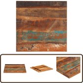vidaXL Plateau de table - 60x60 cm - Massief recyclé Plateau de table en bois - Plateau de table Vintage - Table industrielle - Meubilair recyclés - Plateau de table d'occasion - Plateau de table Design - Massief Hout - Table rétro