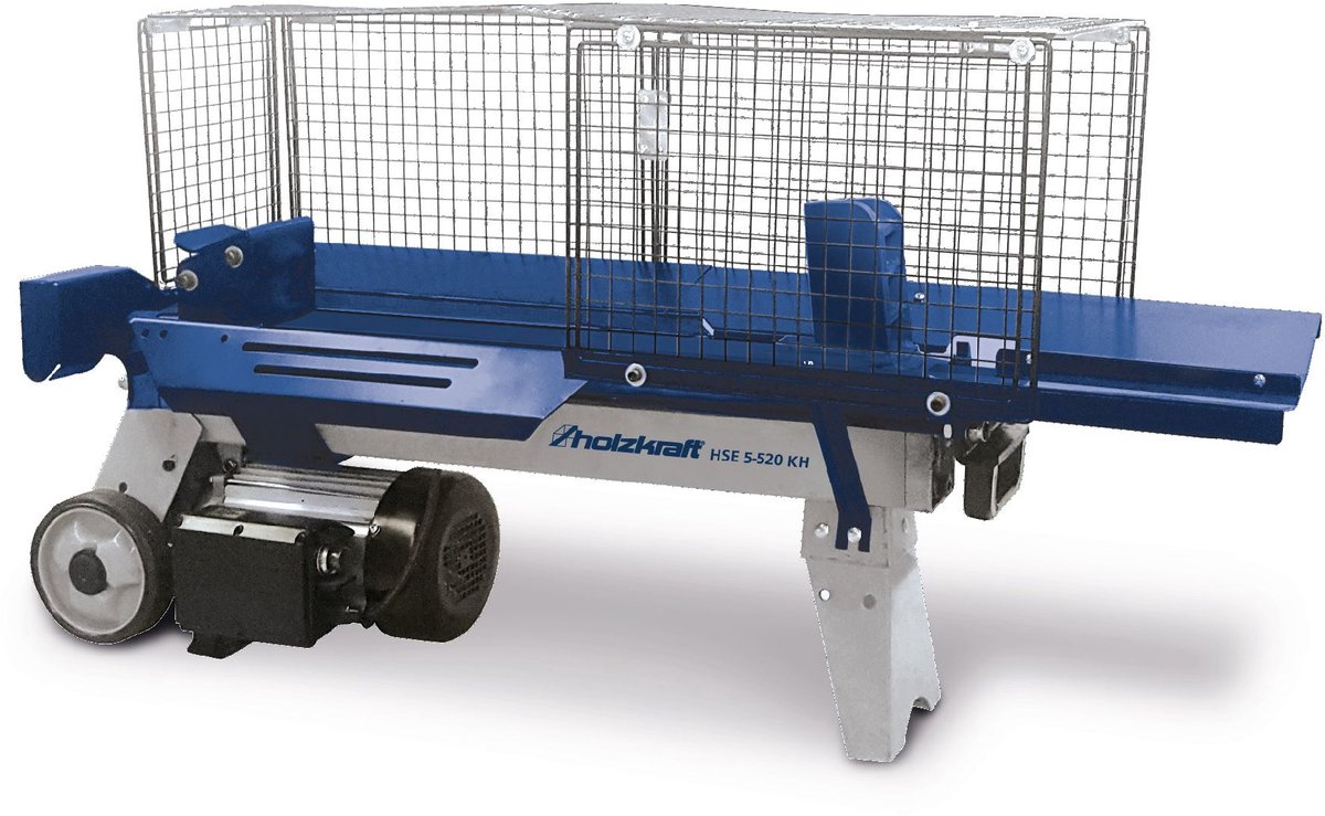 Horizontale elektrische houtklover dia. 250mm lengte 520mm 2,2kW 230V Holzkraft HSE5-520 KH