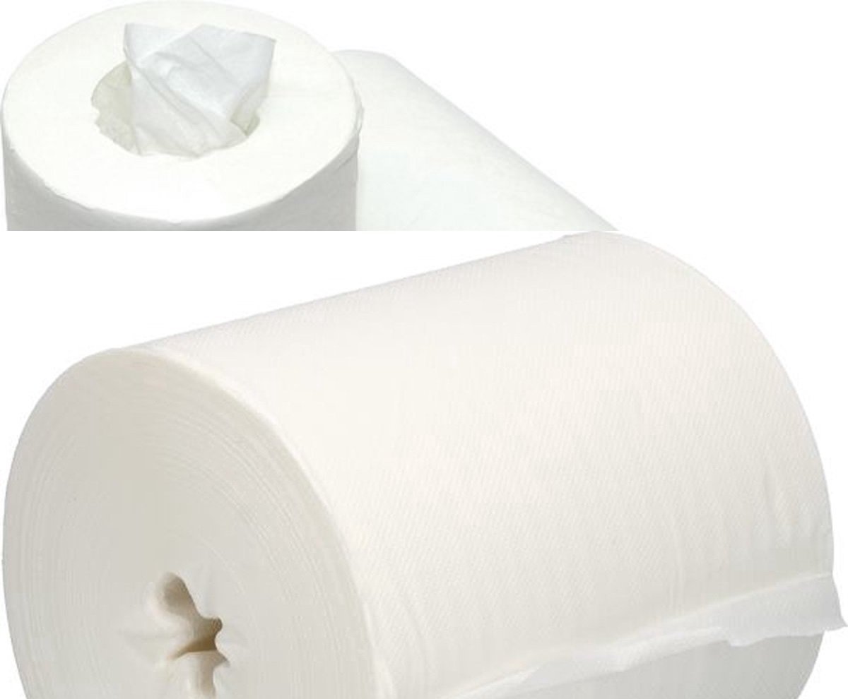 Poetspapier midi rollen cellulose 1 laags 20cm x 270 meter