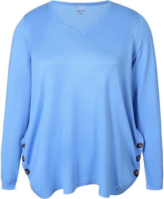 Pull bleu bleuet Zhenzi Kogle taille S= 42/ 44