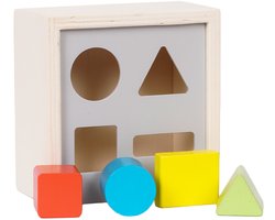 Speelgoedtopdeals - Houten Vormenstoof - Puzzelbox - Kleurrijk