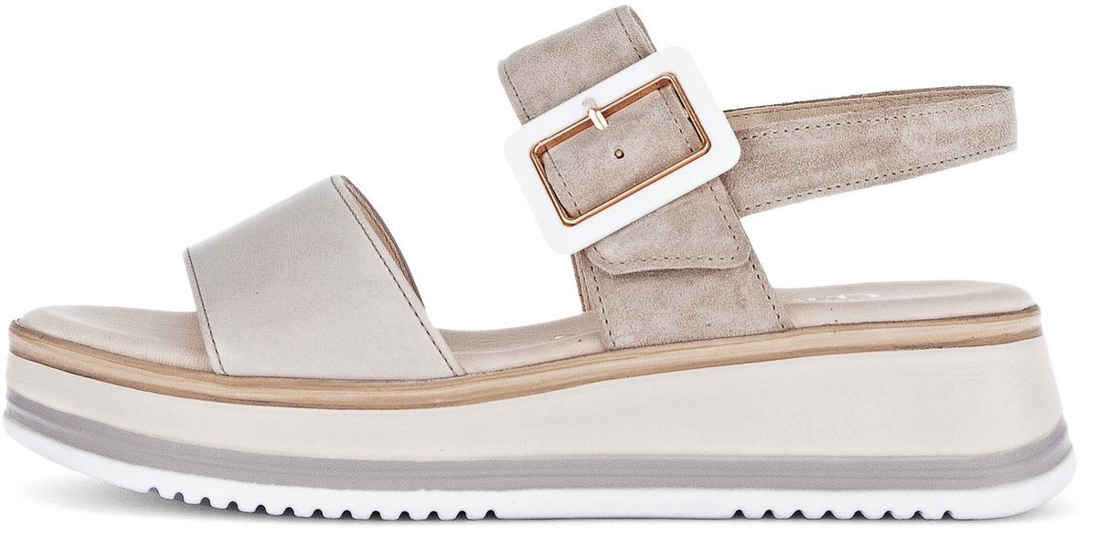 Gabor Sandaal Beige Plateau Zool