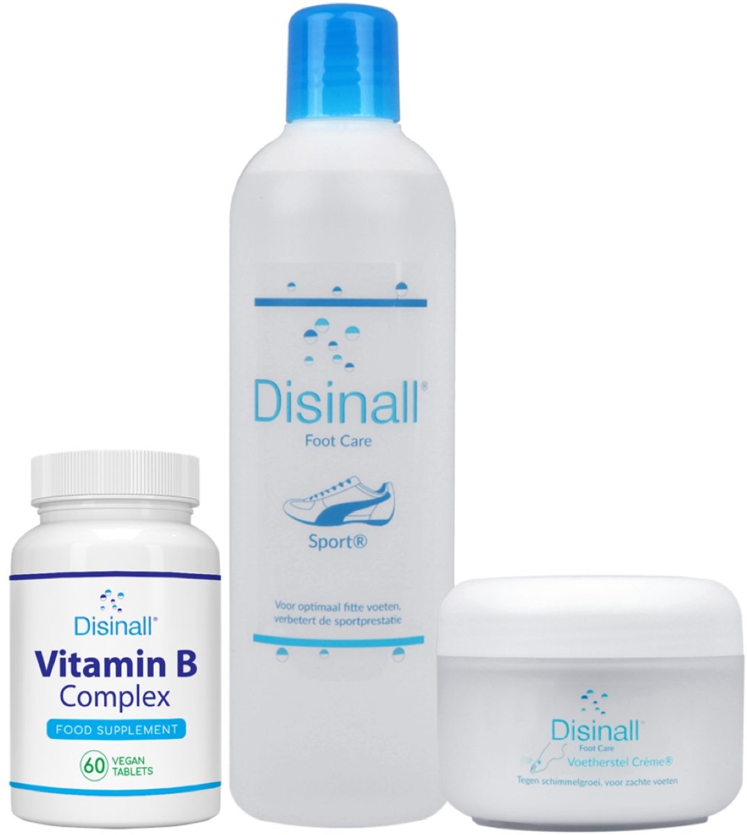 Disinall Voetverzorgingspakket Vitamin Boost - Nagelbehandeling - Bestrijdt en voorkomt voetschimmel en kalknagels/schimmelnagels met de Oxinall® formule - Natuurlijke ingrediënten - Bijzonder effectief