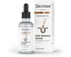 Skinlee Haargroei Serum - Sterke Haarolie - Bevordert Haargroei - Tegen Haaruitval - 50ml - Met Rozemarijn Olie - Haargroei Olie Voor Mannen en Vrouwen - Baardgroei Olie - Haargroei Stimuleren - Hair Growth Oil - Natuurlijk Haargroei Olie