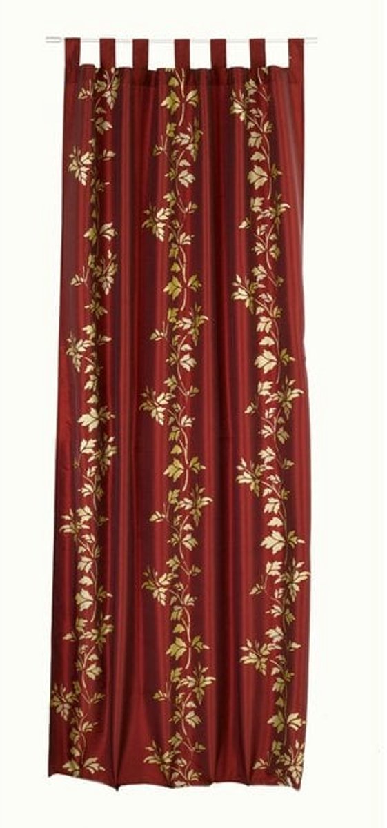 2LIF Murcia plooiband gordijn rood goud 140x245cm rood, goud