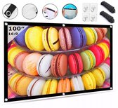 Écran de projection Vizual - Zenwire - Toile de projection - 100 pouces, 218 x 122 cm - 16:9 - Écran de projection - Toile de projection pliable - Extensible - Écran de projection