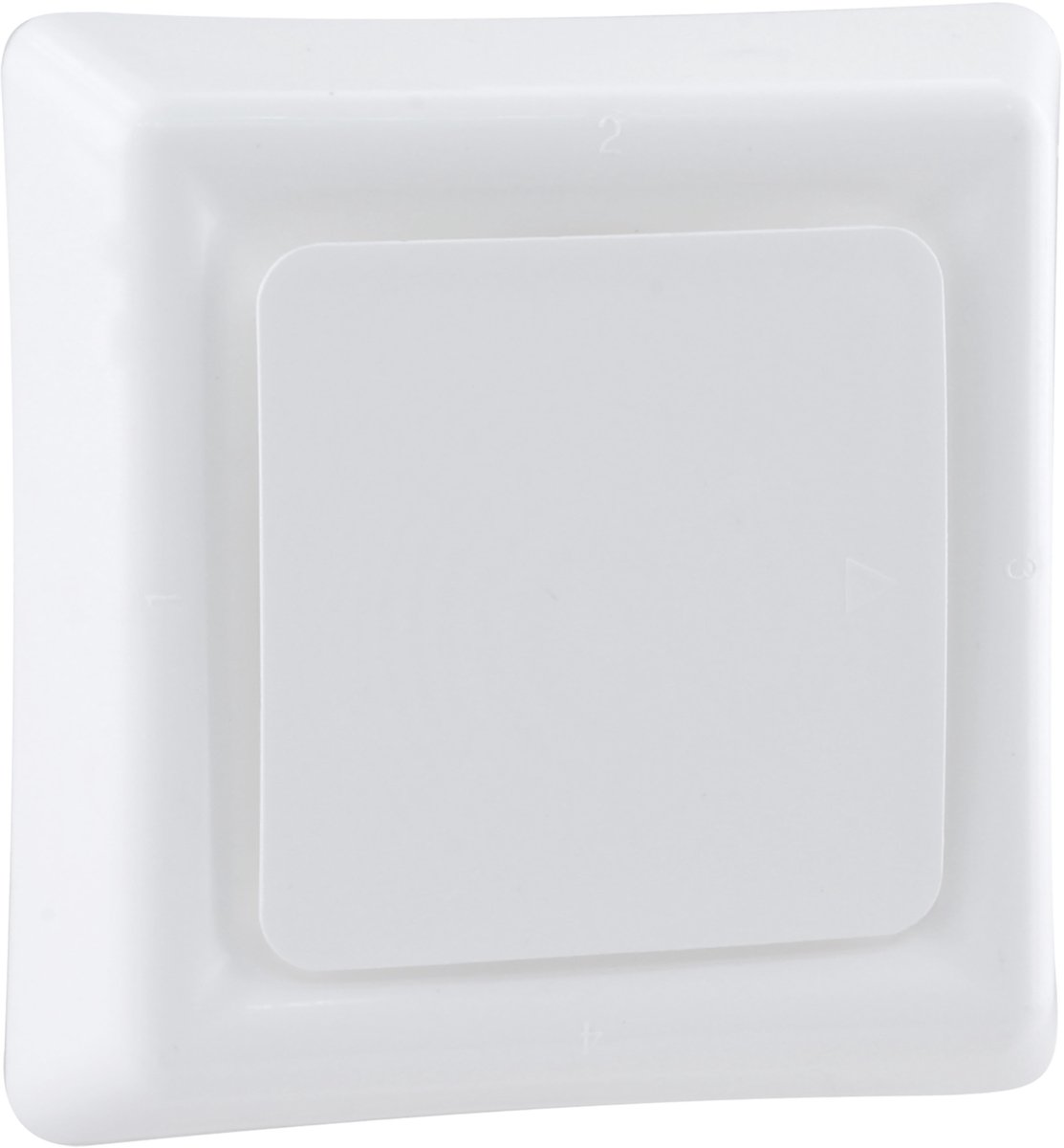 Starx afzuigventiel vierkant - Ø125 mm - wit