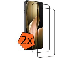 Screenprotector - 2 Stuks - Geschikt voor OnePlus 13R - Full Cover - Gehard Glas - Beschermglas - Tempered Glass - Screen Protector