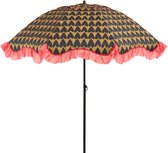 Bol.com Mica Decorations Parasol hart zwart - h238xd220cm aanbieding