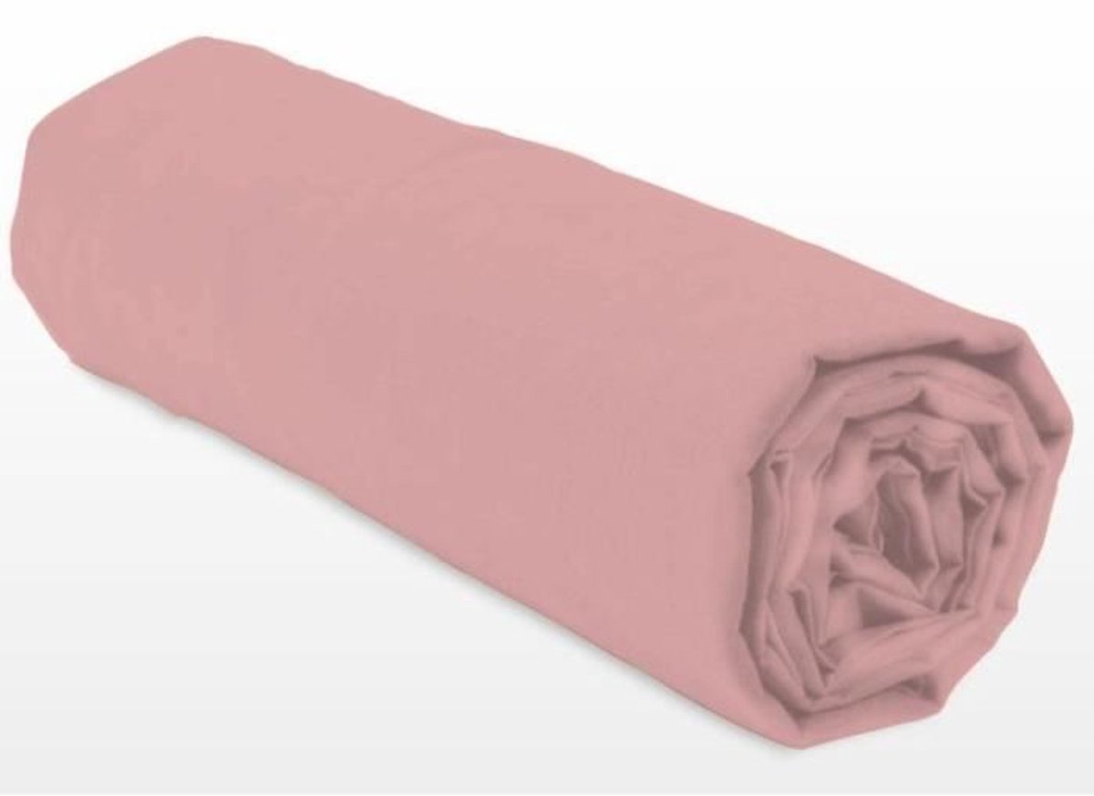 Hoeslaken - LOVELY HOME - LH71628 - 140 x 190 + 30 cm - Roze
