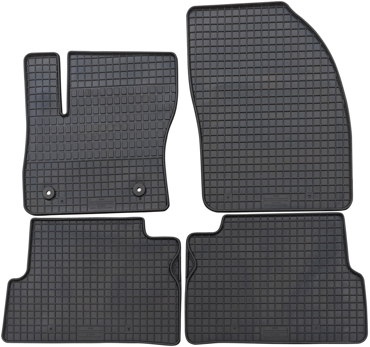 Rubbermatten Ford (Grand) C-MAX 2010-2015 (complete set) - Petex