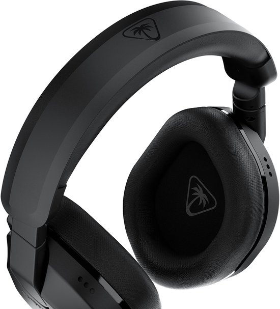 Zwarte Turtle Beach Stealth 600 gaming headset met gewatteerde oorschelpen en verstelbare hoofdband.