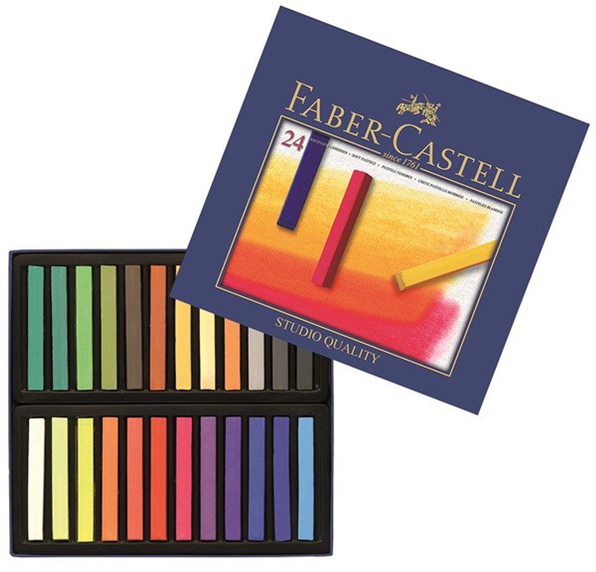 Faber-Castell pastelkrijt - Creative Studio - softpastel - 24 stuks - assorti kleuren - FC-128324 — cadeau in Hobby - foto 4