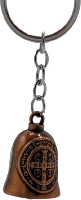 Grand X - Guardian Bell - Brons - Gremlin Bell - Sleutelhanger - Motor Sleutelhanger - Geluksbelletje Motor - Tas Hanger - Geloof