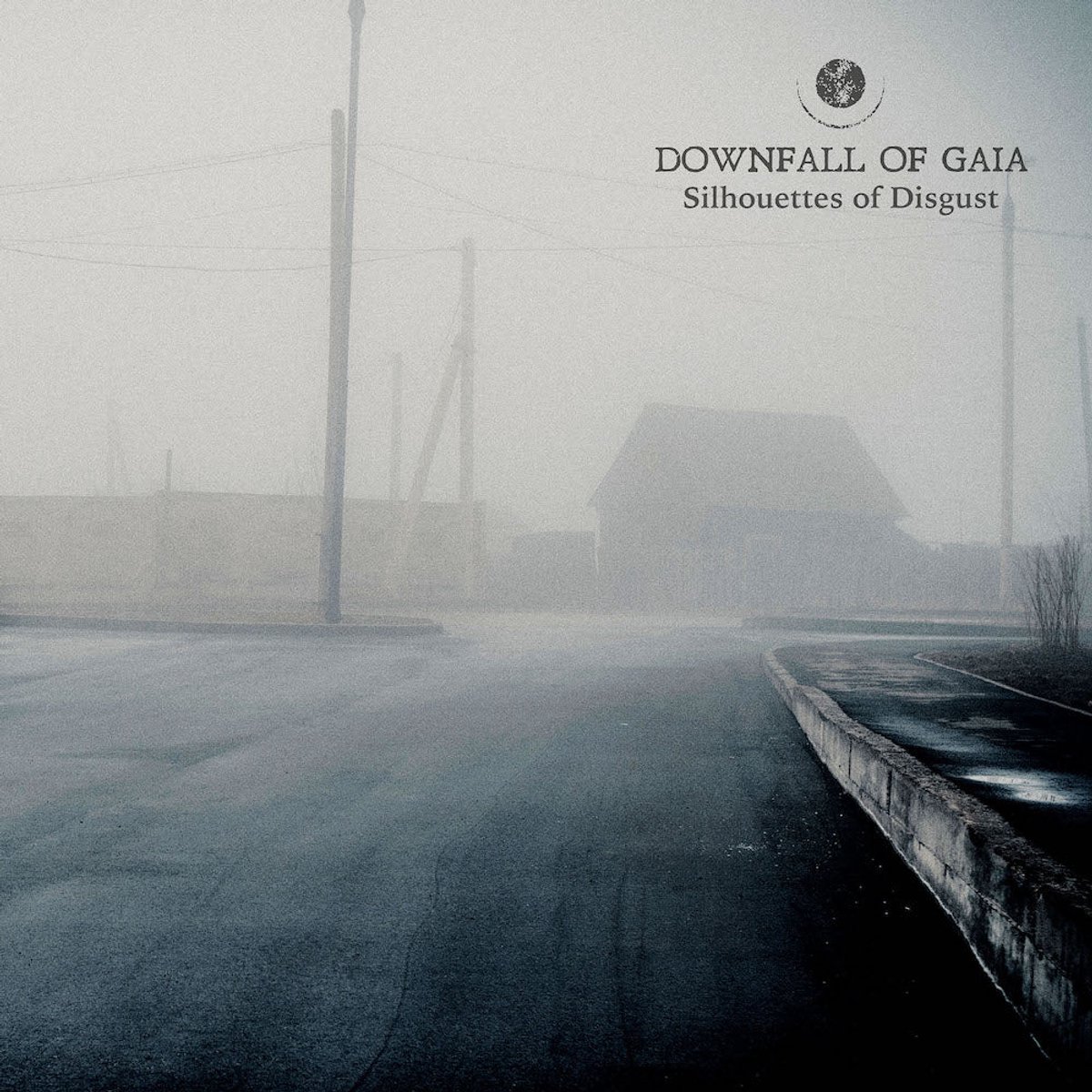 Downfall of Gaia - Silhouettes of Disgust (black with white splatter vinyl)