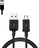 WAEYZ - Câble pour téléphone portable 1x prise USB - 1x prise Micro USB 1,00 m Convient pour Samsung - Zwart