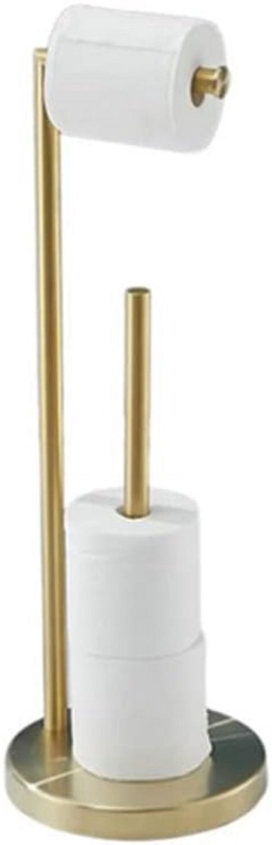 ApexArte® Toiletbutler - Toiletrolhouder Staand - Goud
