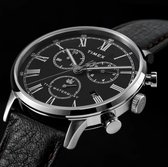 Montre chronographe Classic Timex Waterbury Boîtier : 100 % acier inoxydable | Bracelet : 100% cuir 40 TW2U88300AJ