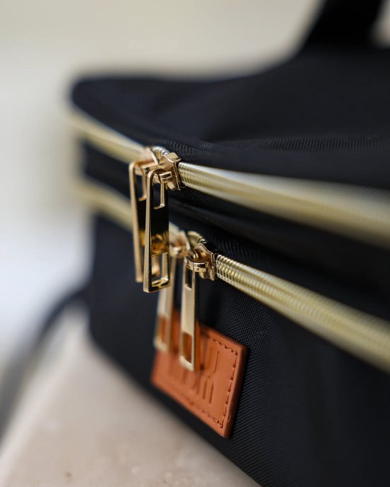 Luxe geïsoleerde koeltas - Kolftas Borstvoeding - Koeltas - Moedermelk Bewaarzakjes - Inclusief Koelelement - Zwart van Mommy Bag — afbeelding 3