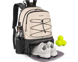 Bovista Padeltas - Padel Tas - Tennistas - Tennis - Rugzak - Hoes - Heren - Dames - Zak - Beige