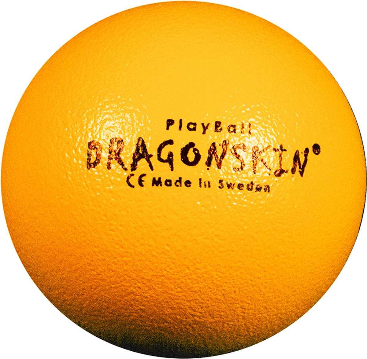 Dragonskin - Foambal met huid - 120 gram - 16 cm - neon-oranje