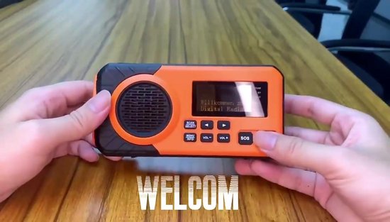 Noodradio - DAB+ - Solar Opwindbaar - Powerbank - Draagbare Radio - Noodpakket - Zaklamp - Opladen en op Batterijen - Bluetooth - Volledig Nederlands