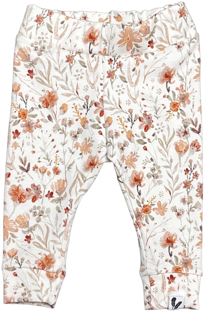 Newborn broekje skinny - Water flower - maat 62