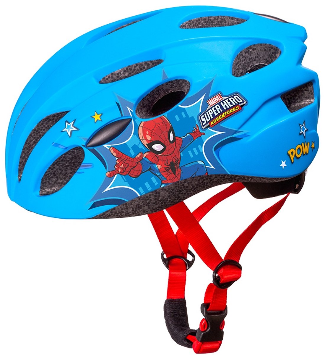 Fietshelm Jongens Kinderen Spider-Man 52-56 cm Blauw Kinderhelm Fiets