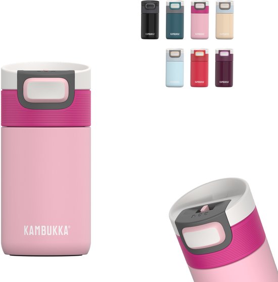 Kambukka Etna Thermosbeker 300 ml - makkelijk reinigen - lekvrije Koffiebeker - Brushing Bride