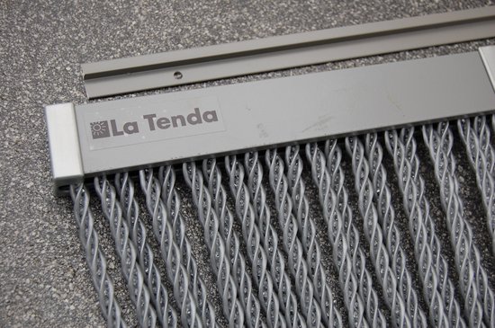 La Tenda Deurgordijn Vliegengordijn Bellano 5 100x250cm zilvergrijs van Merkloos — afbeelding 3