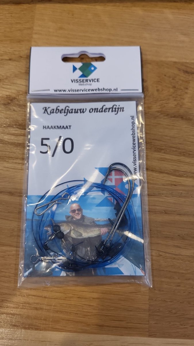 Kabeljauw Onderlijn - Haakmaat 5/0 - Visservice - Zeevissen