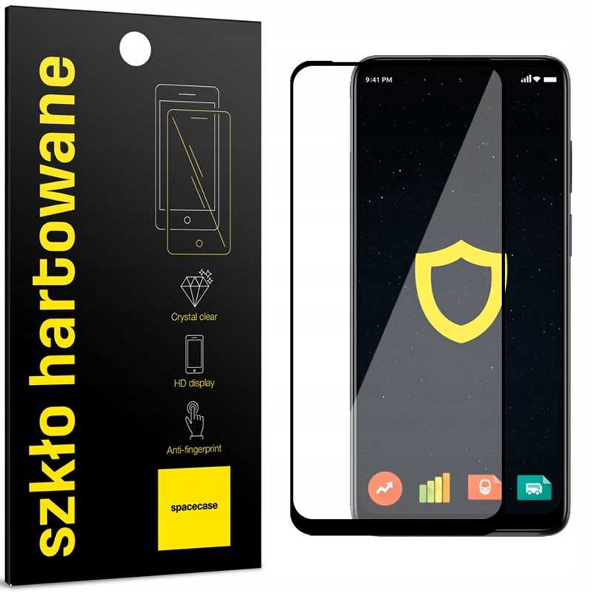 Spacecase 5D Gehard Glas Voor Motorola G22 E32 E32S Schermbescherming